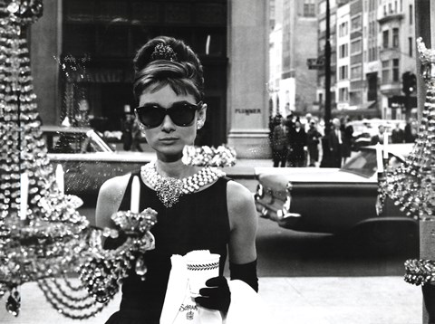 Framed Audrey Hepburn (Window) Print