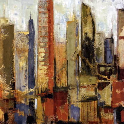 Framed Metro Heights Detail II Print