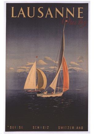 Framed Lausanne Print