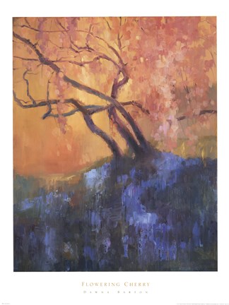 Framed Flowering Cherry Print