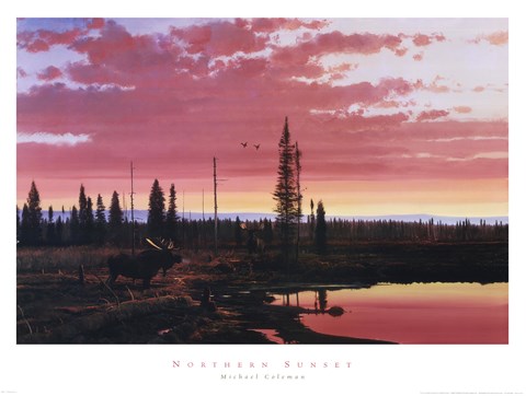 Framed Northern Sunset Print