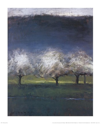 Framed Blossoming Trees Print