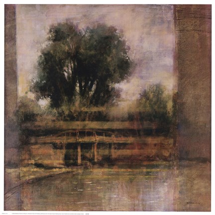 Framed Serene Landscape Print