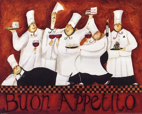Framed Buon Appetito Print