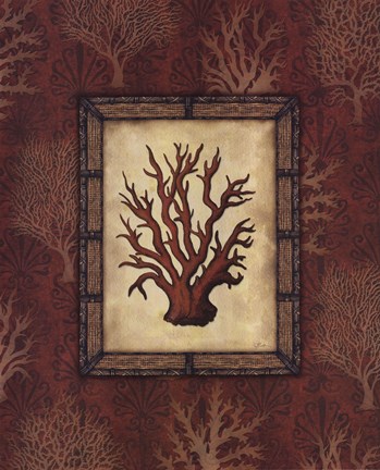 Framed Red Coral III - Large Print
