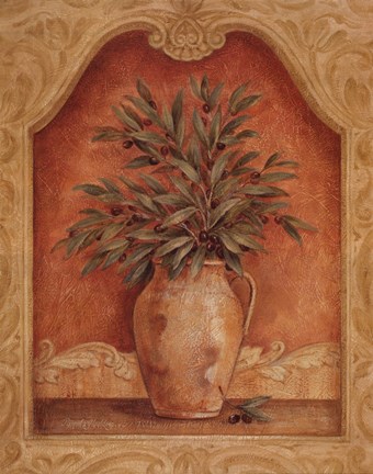 Framed Sienna Fruit I Print