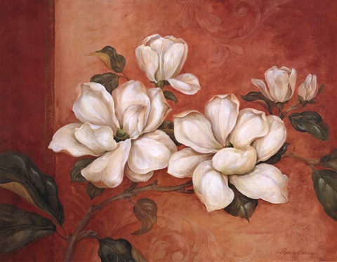 Framed Magnolias Print