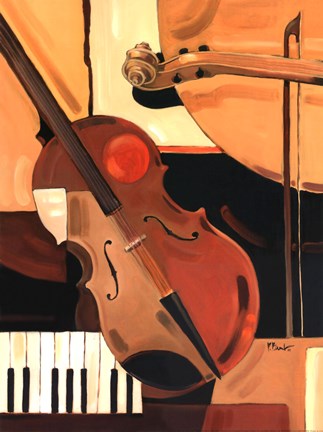 Framed Abstract Violin - Mini Print