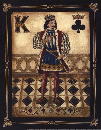 Framed Harlequin King - Mini Print