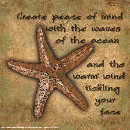 Framed Tuscan ShellsCreate Peace Of Mind Print