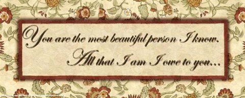 Framed Wtlb, Eduardian FloralYou Are The Most Print