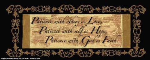 Framed Wtlb, Traditional Black - Patience W Ot Print