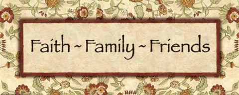 Framed Wtlb, Eduardian FloralFaith Family Frie Print