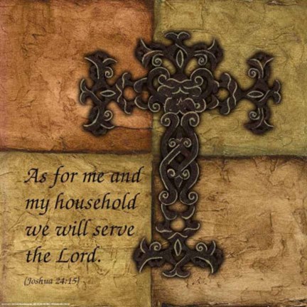 Framed Tuscan Cross I Print