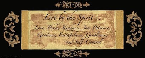 Framed Words To Live By, BlackgoldLive By Print