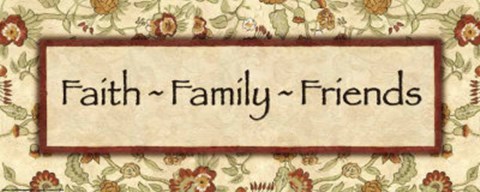 Framed Wtlb, Eduardian FloralFaith Family Frie Print