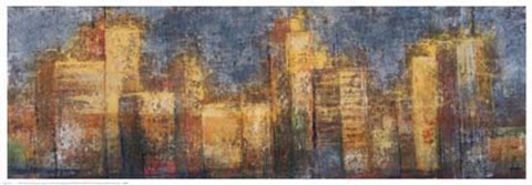 Framed City Storm Print