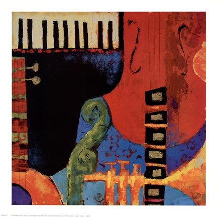 Framed Juxta Jazz III Print