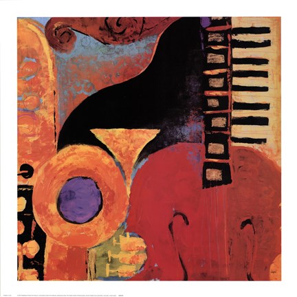 Framed Juxta Jazz IV Print