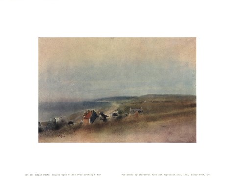 Framed Houses on Cliffs Print