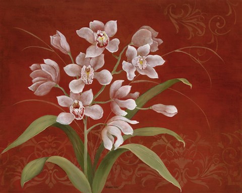 Framed Say it with Orchids I Print
