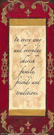 Framed Words to Live By, Traditional - In every way Print