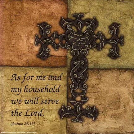 Framed Tuscan Cross I Print