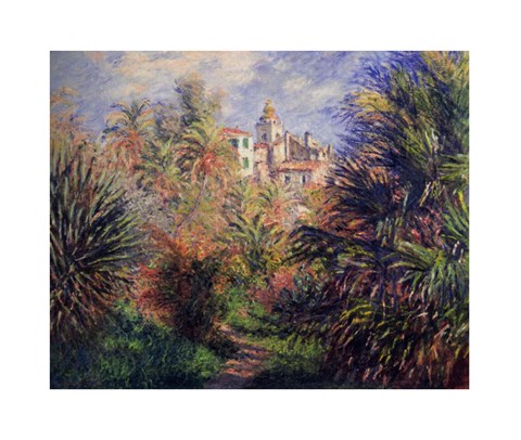 Framed Gardens at Bordighera, 1884 Print