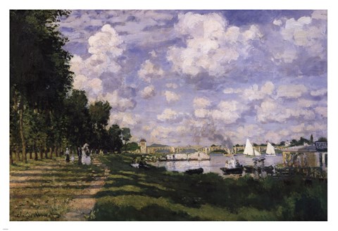 Framed Le Bassin d&#39;Argenteuil Print