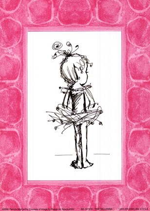 Framed Tiny Ballerina Print