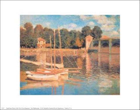 Framed Il Pont d'Argenteuil Print