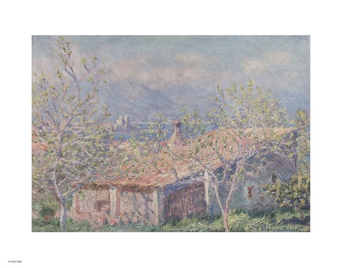 Framed Gardener&#39;s House at Antibes, 1888 Print