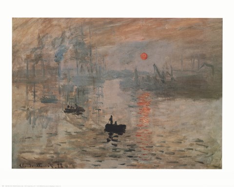 Framed Impression, Sunrise, c.1872 (green) Print