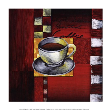 Framed Brewing Coffee Print
