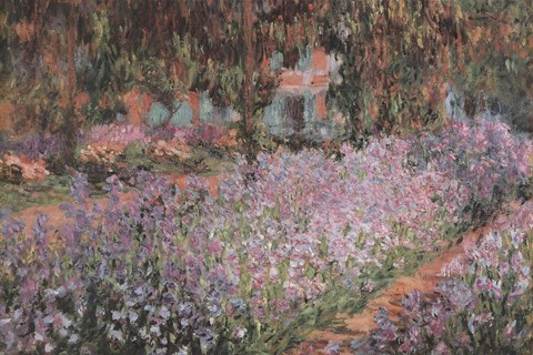 Framed Artist's Garden at Giverny, c.1900 Print