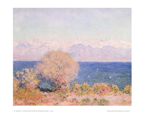 Framed View of Bay At Antibes &amp; Maritime Alps Print