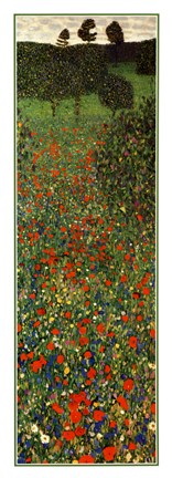 Framed Field of Poppies, c.1907 (detail) - vertical Print