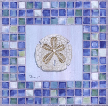 Framed Mosaic Sanddollar Print