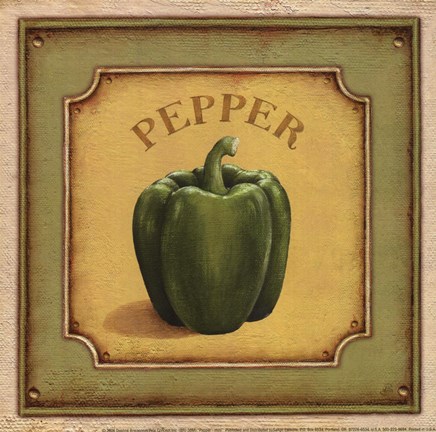 Framed Pepper Print