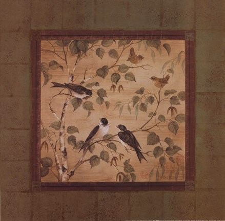Framed Outdoor Aviary I - mini - CS Print