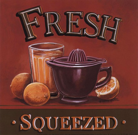 Framed Fresh Squeezed - mini Print