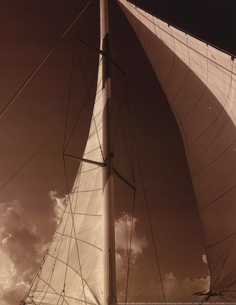 Framed Windward Sail IV Print