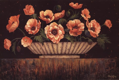 Framed Elegant Poppies Print