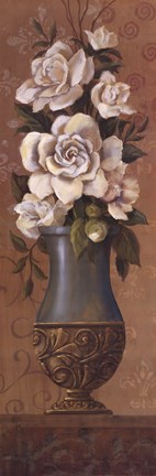 Framed Courtly Roses II Print