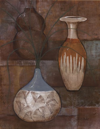 Framed Persian Pot I Print
