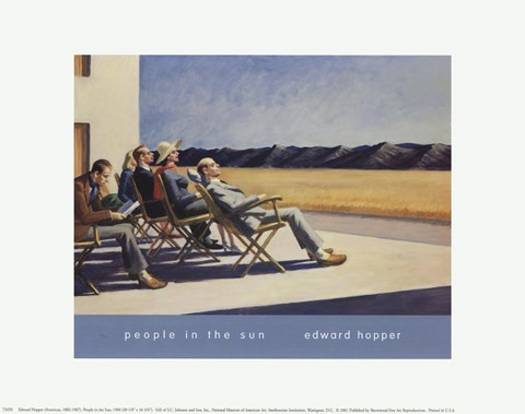 Framed People in the Sun Print