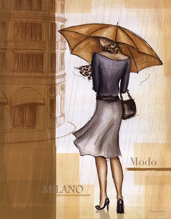 Framed Rain Milano Print