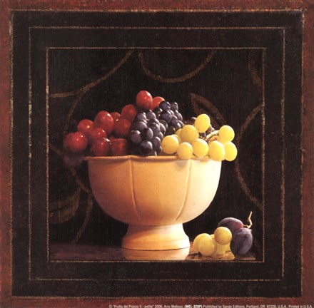 Framed Frutta del Pranzo II - petite Print