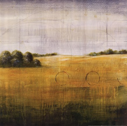 Framed Earth Meets Sky I Print