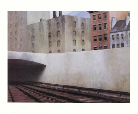 Framed Approaching a City Print